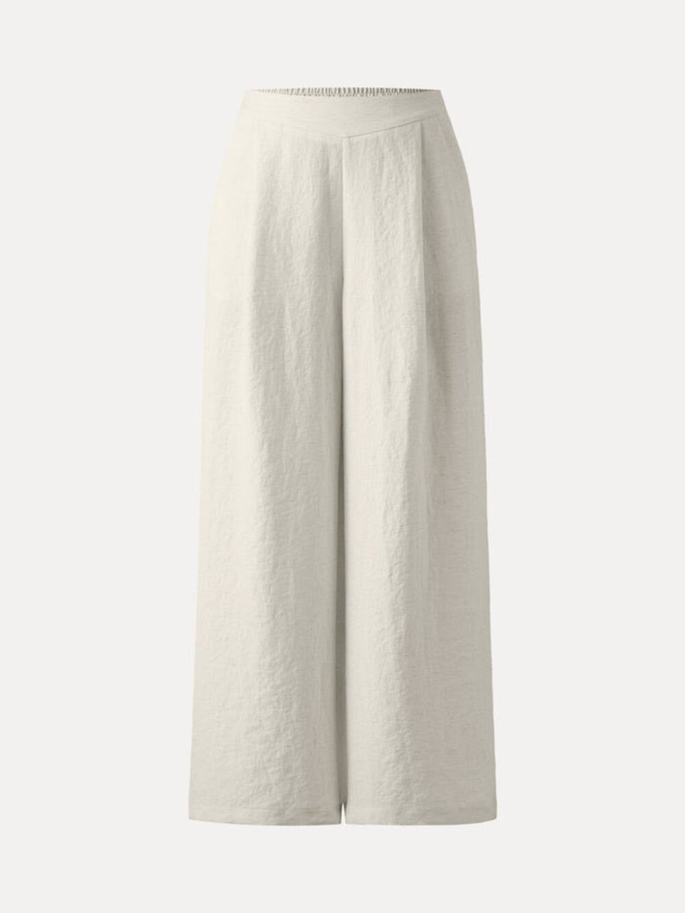 NWT OGL Breezy Linen-Like Mid Rise Wide Leg Pant with Pockets S Off Hite Cream